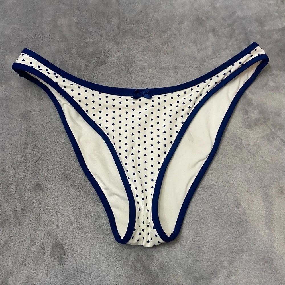 New! Frankies Bikinis x Pink Golden Hour Bikini Bottom Sleepy Dot 10701